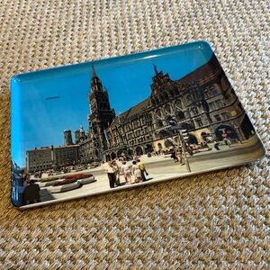Vintage Munich Cityscape Decorative Tray